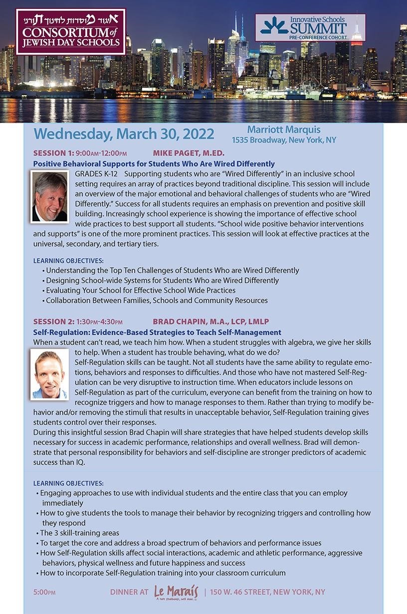 Innovative Schools Summit PreConference 2Day Event 03.3031.22 CoJDS