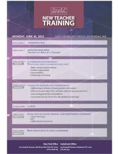 New Teacher Training
