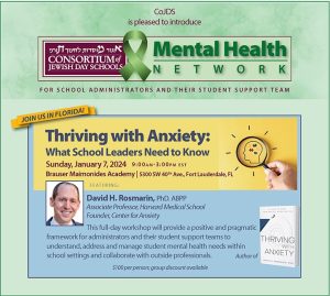 Join Us in Florida | Dr. David H. Rosmarin | Sunday, January 7